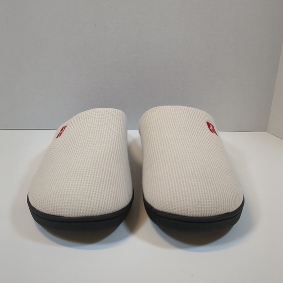 Rockdove slip on cream/red men's shoes , size medium 9/10 - Picture 2 of 11